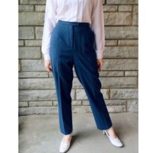 Pendleton High Waisted Blue Wool Trousers